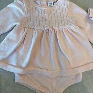 Janie and Jack Pink Cable Knit Dress